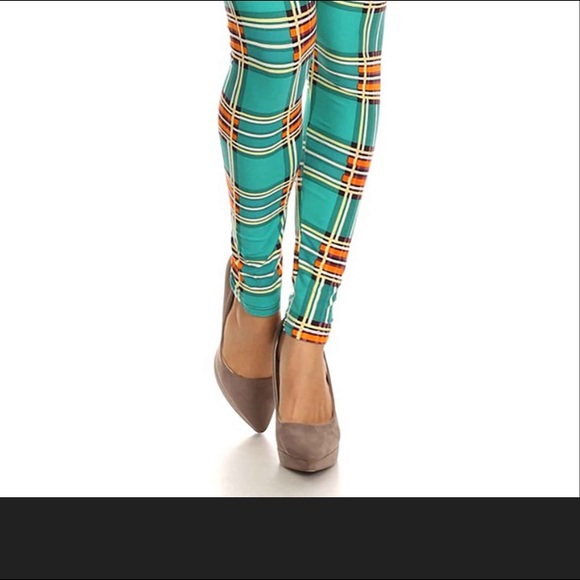 Plaid pattern fashion casual leggings - Picture 4 of 6